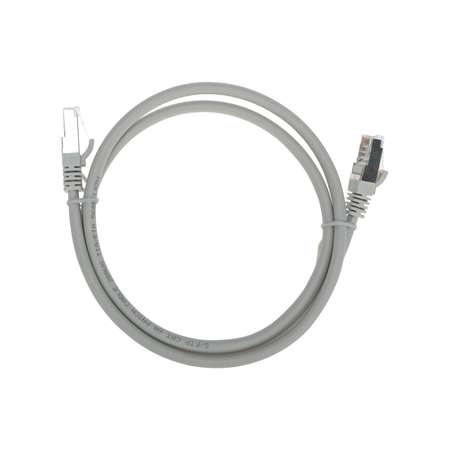 Патч-корд REXANT 1 метр Cat 6A 10G RJ45-RJ45 28AWG LSZH серый