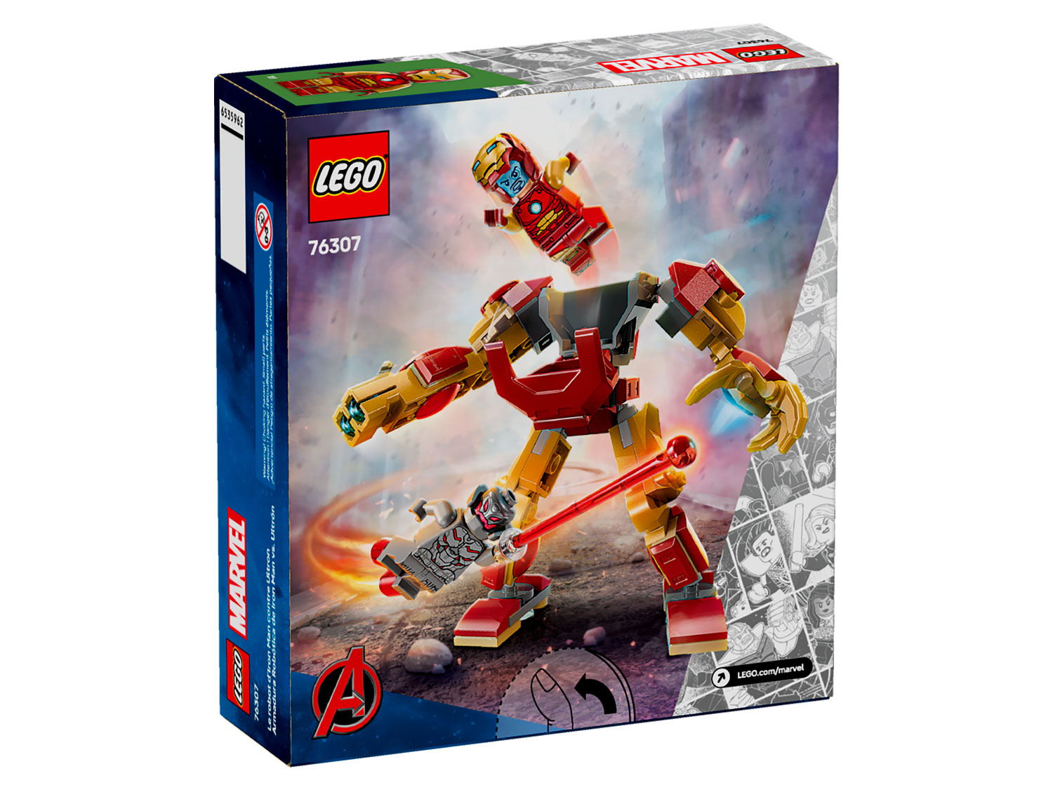Конструктор LEGO Marvel Super Heroes Железный человек 76307 101 дет. - фото 6