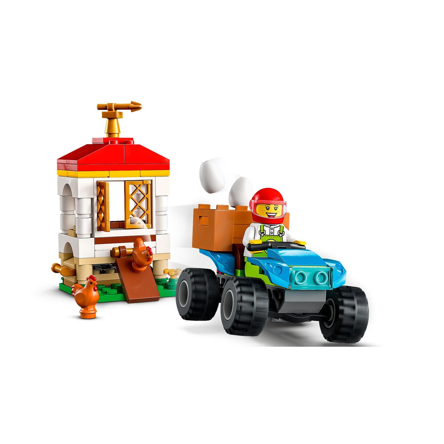 Конструктор LEGO City Chicken Henhouse 101 дет. - фото 4