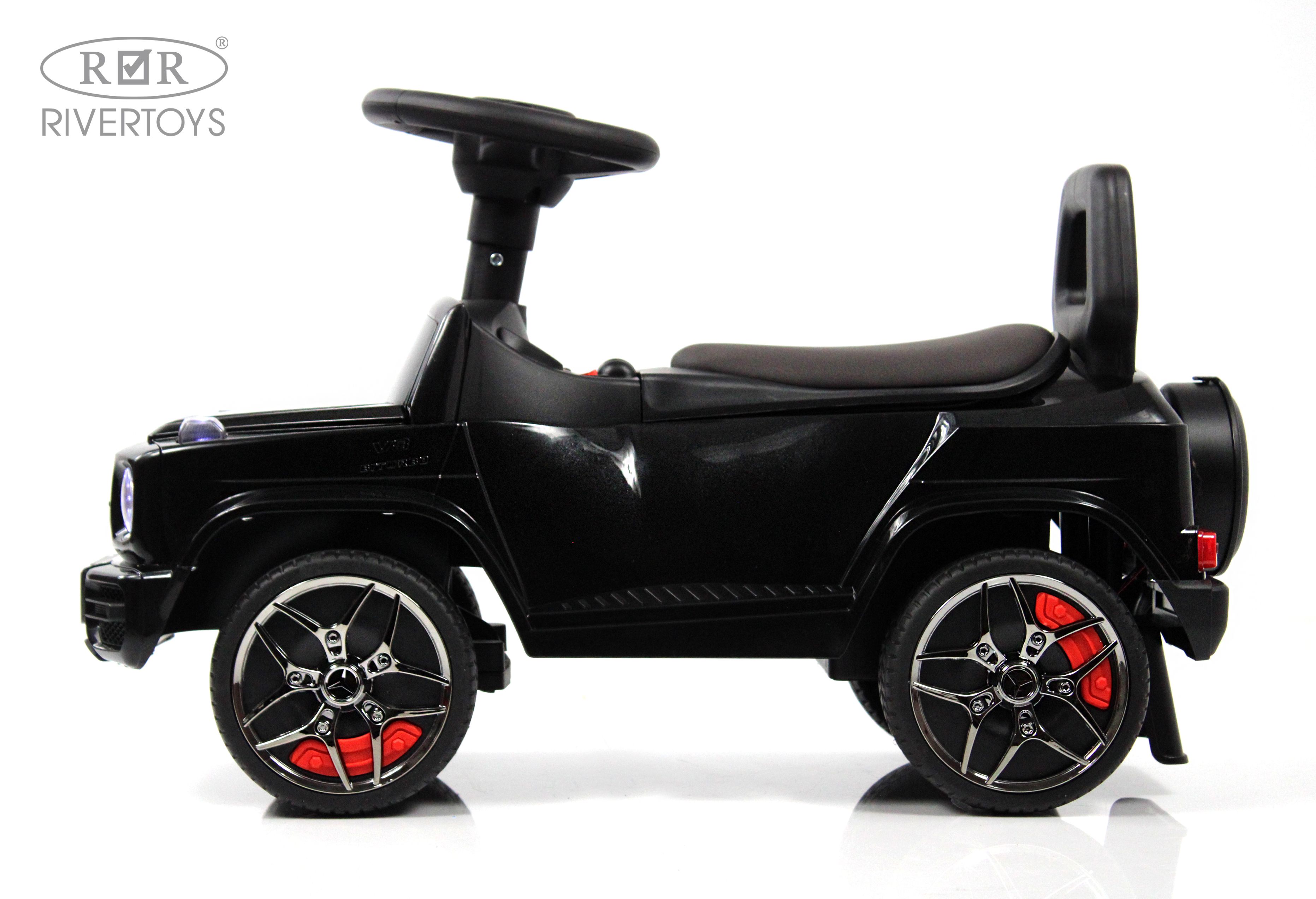 Каталка RIVERTOYS Mercedes-BenzG63 Black Diamond черный - фото 14