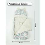 Конверт в коляску BIO-TEXTILES Единороги 100*46 см бирюзовый