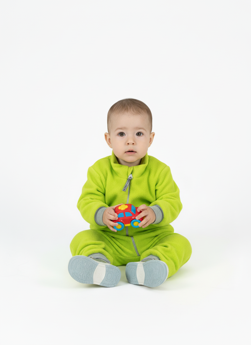 Комбинезон флисовый Утенок 279Дг(ш) салат - фото 1