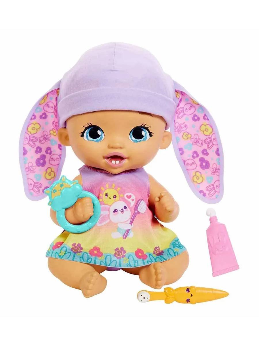 Кукла пупс My Garden Baby Зайчик Мы чистим зубы высота 30 см 00-00019069 - фото 1