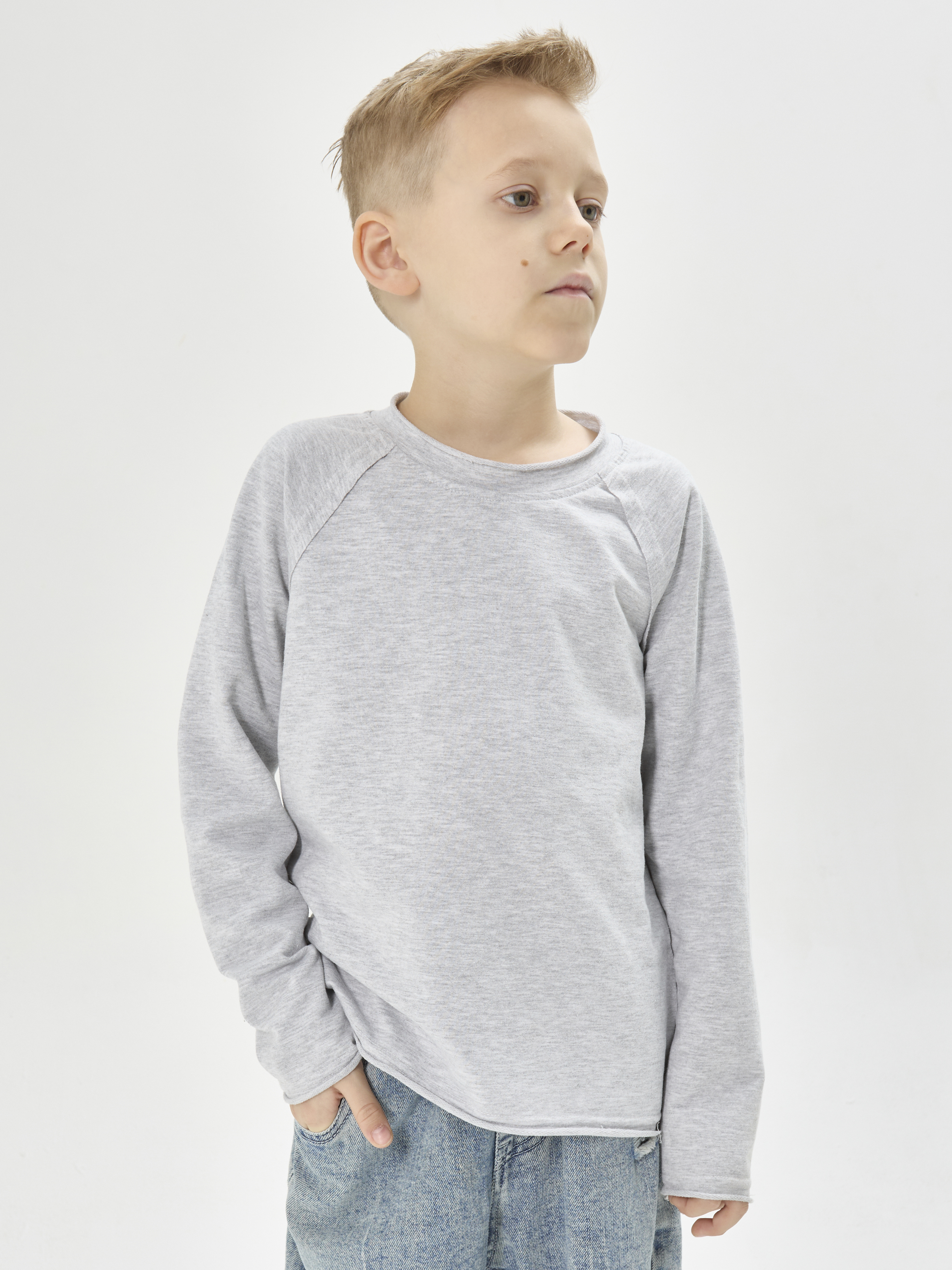 Лонгслив МОЛОДОСТЬ ГОВОРИТ меланжлонг - фото 2