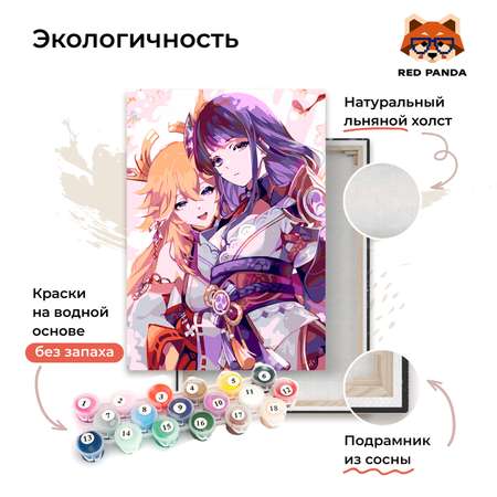 Картина по номерам Red Panda