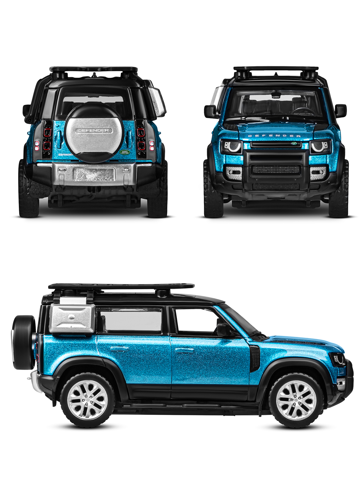 Автомобиль AUTODRIVE Land Rover Defender 110 Сборная модель 1:43 JB1251655 - фото 13