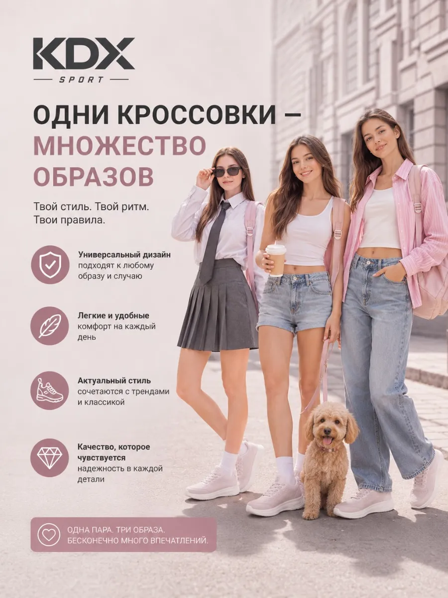 Кроссовки KDX CNE-09 pink - фото 4