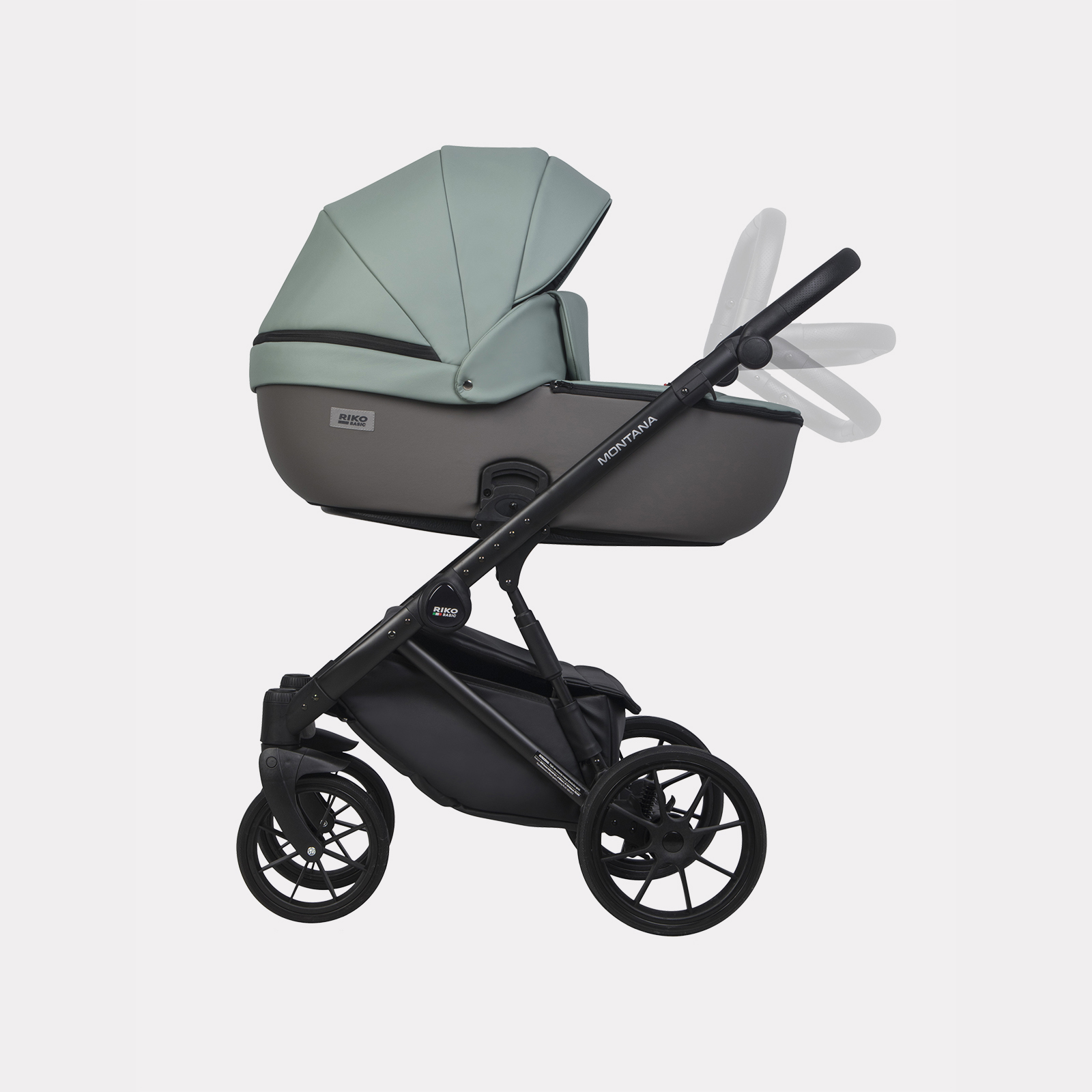 Коляска 3в1 Riko Basic Montana Ecco зеленый - фото 18