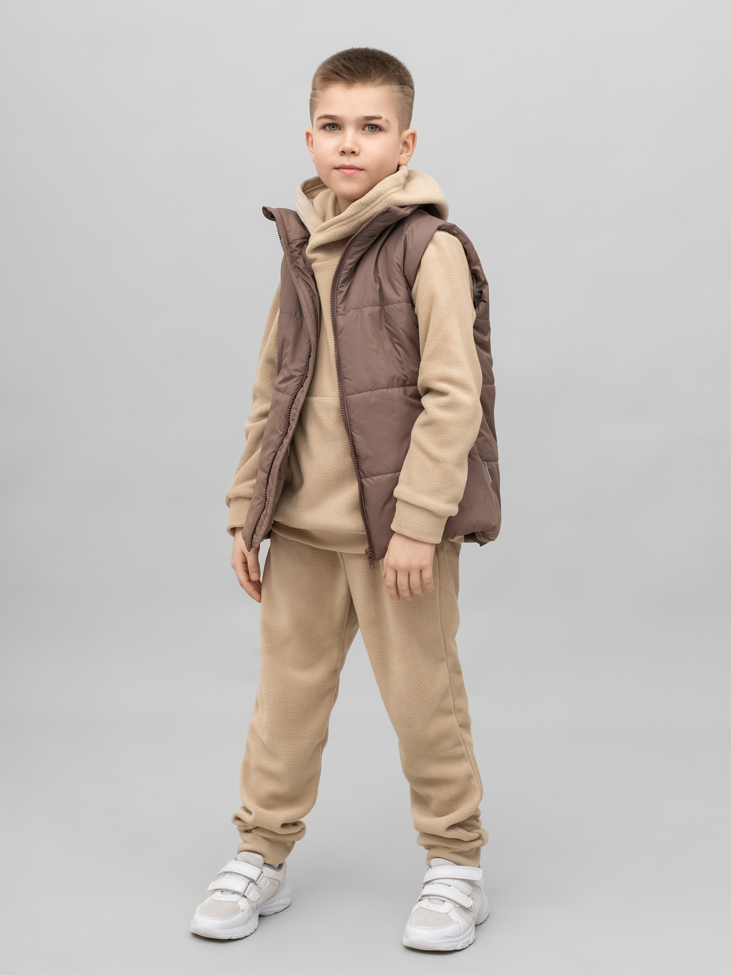 Худи и брюки Утенок 7043г(ш) какао - фото 3