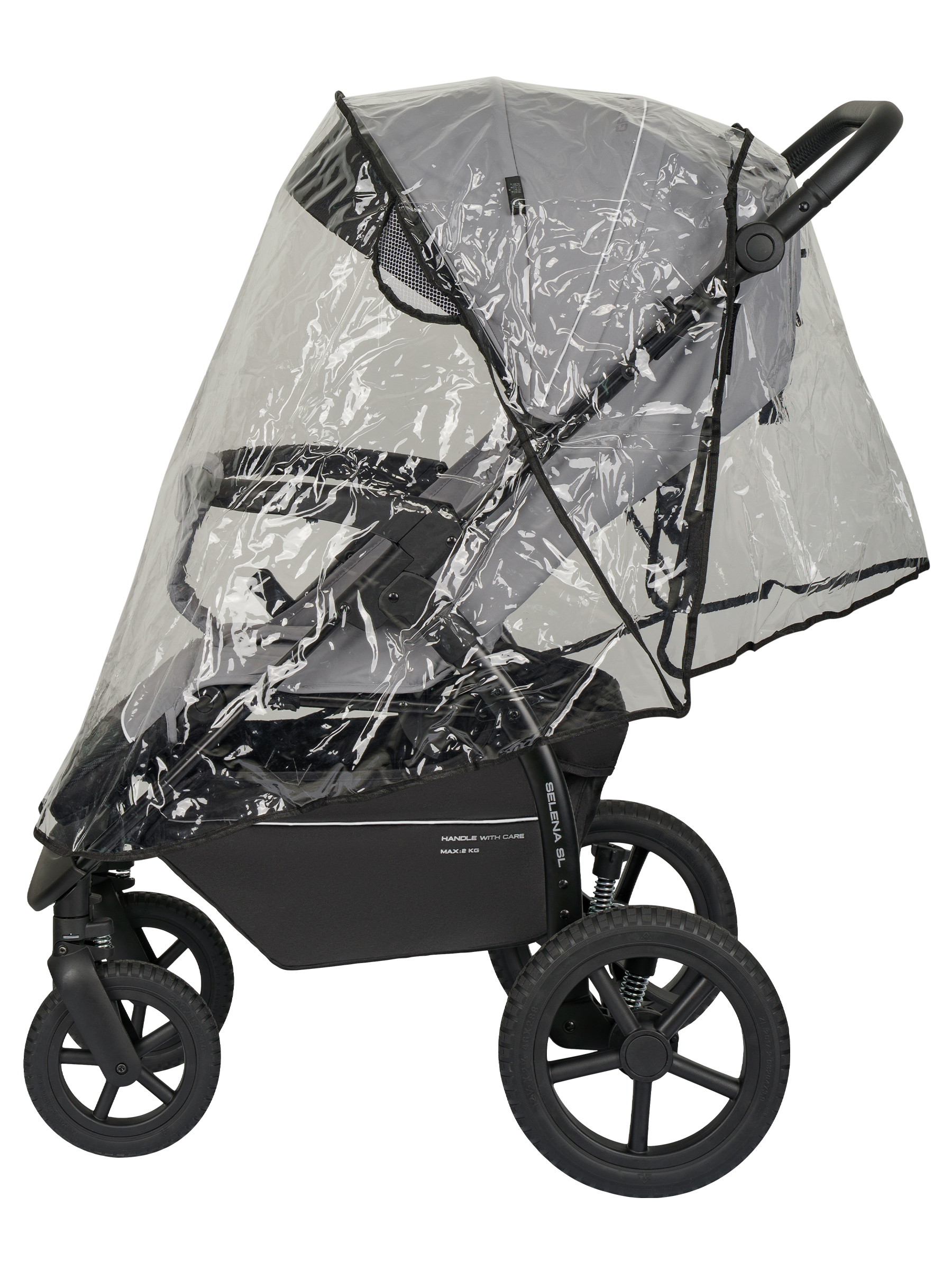 Коляска прогулочная JOVOLA Selena SL, всесезонная серый - фото 23