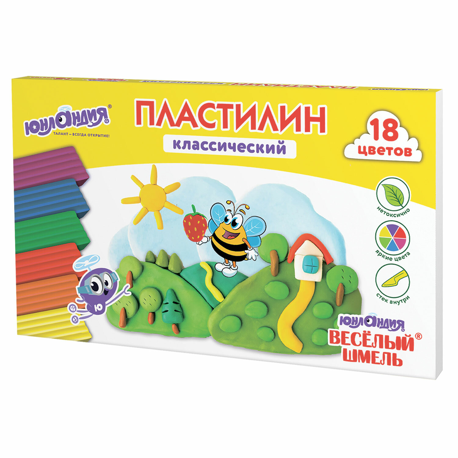 Пластилин Юнландия 18 цв. - фото 10