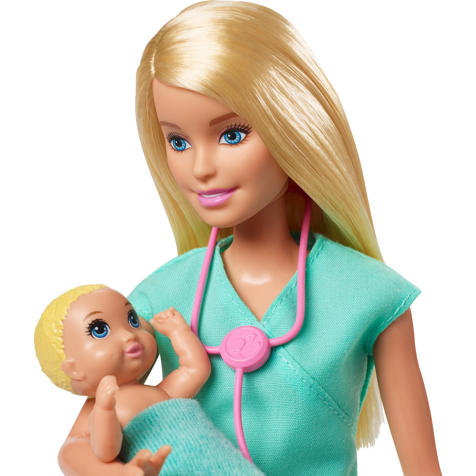 Кукла модельная Barbie Кем быть? Детский доктор Блондинка DHB63/GKH23 - фото 6