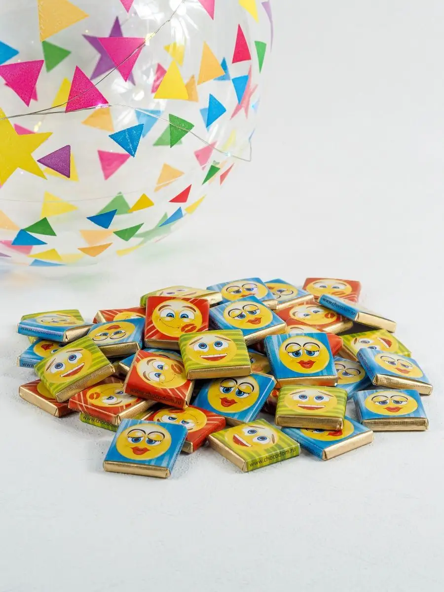Маленькие шоколадки KORTEZ Веселые Мэйлики 100 шт 5г глазурь - фото 11
