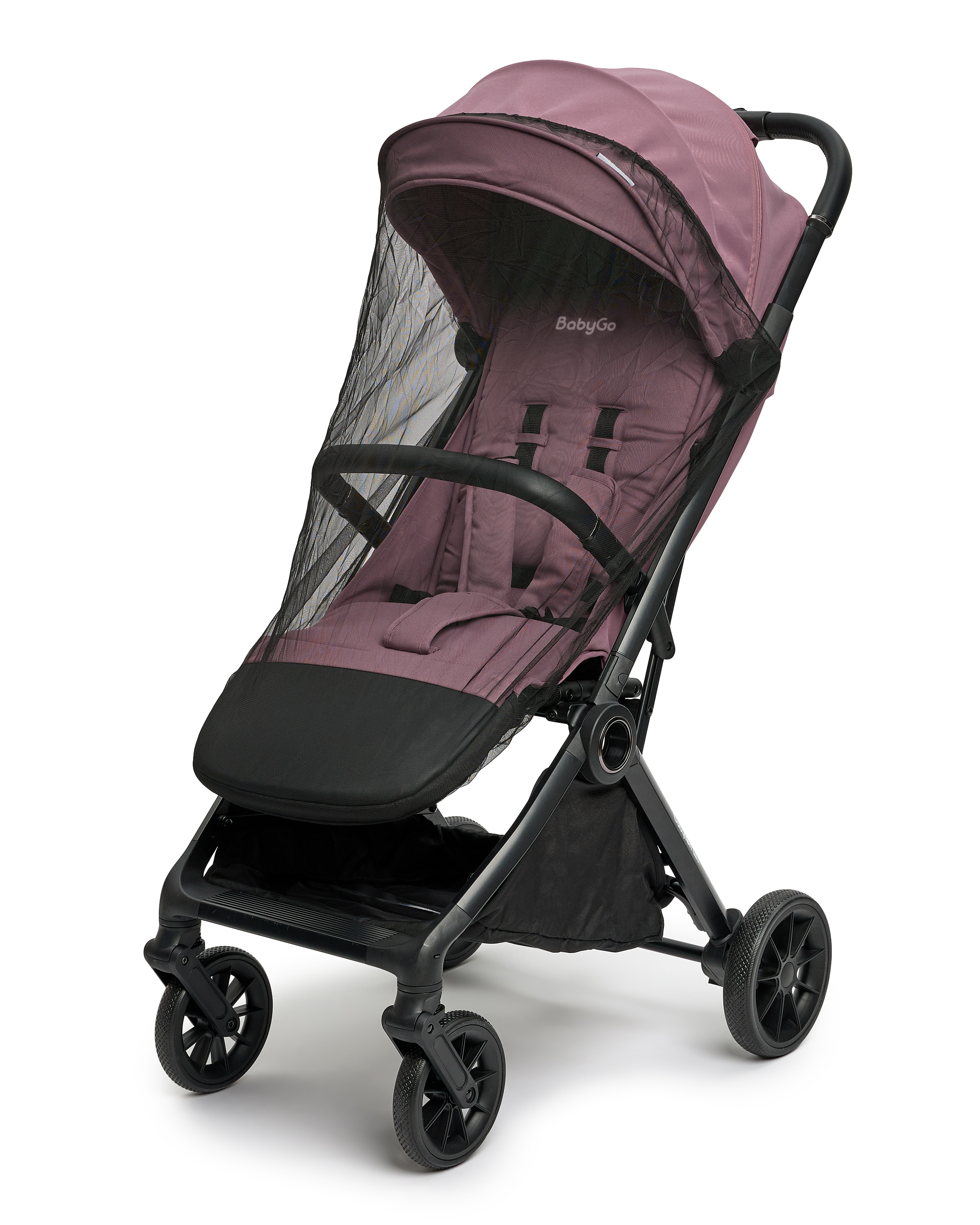 Коляска прогулочная BabyGo Mira New розовый - фото 27