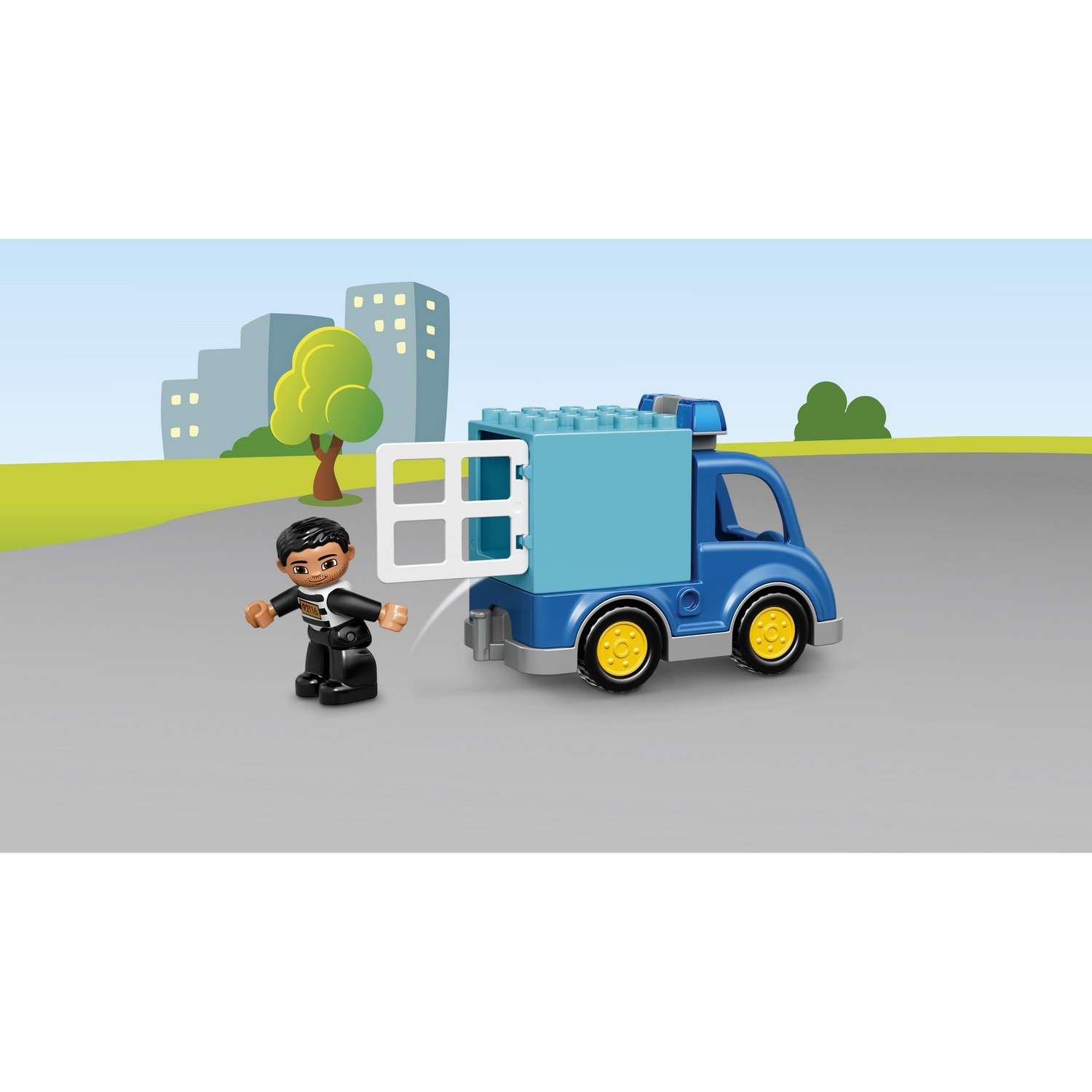 Конструктор LEGO DUPLO Полицейский патруль блочный - фото 6