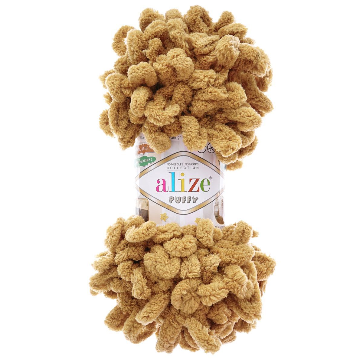 Пряжа для вязания Alize puffy 100 г 9 м микрополиэстер фантазийная плюшевая 179 терракот 5 мотков - фото 5
