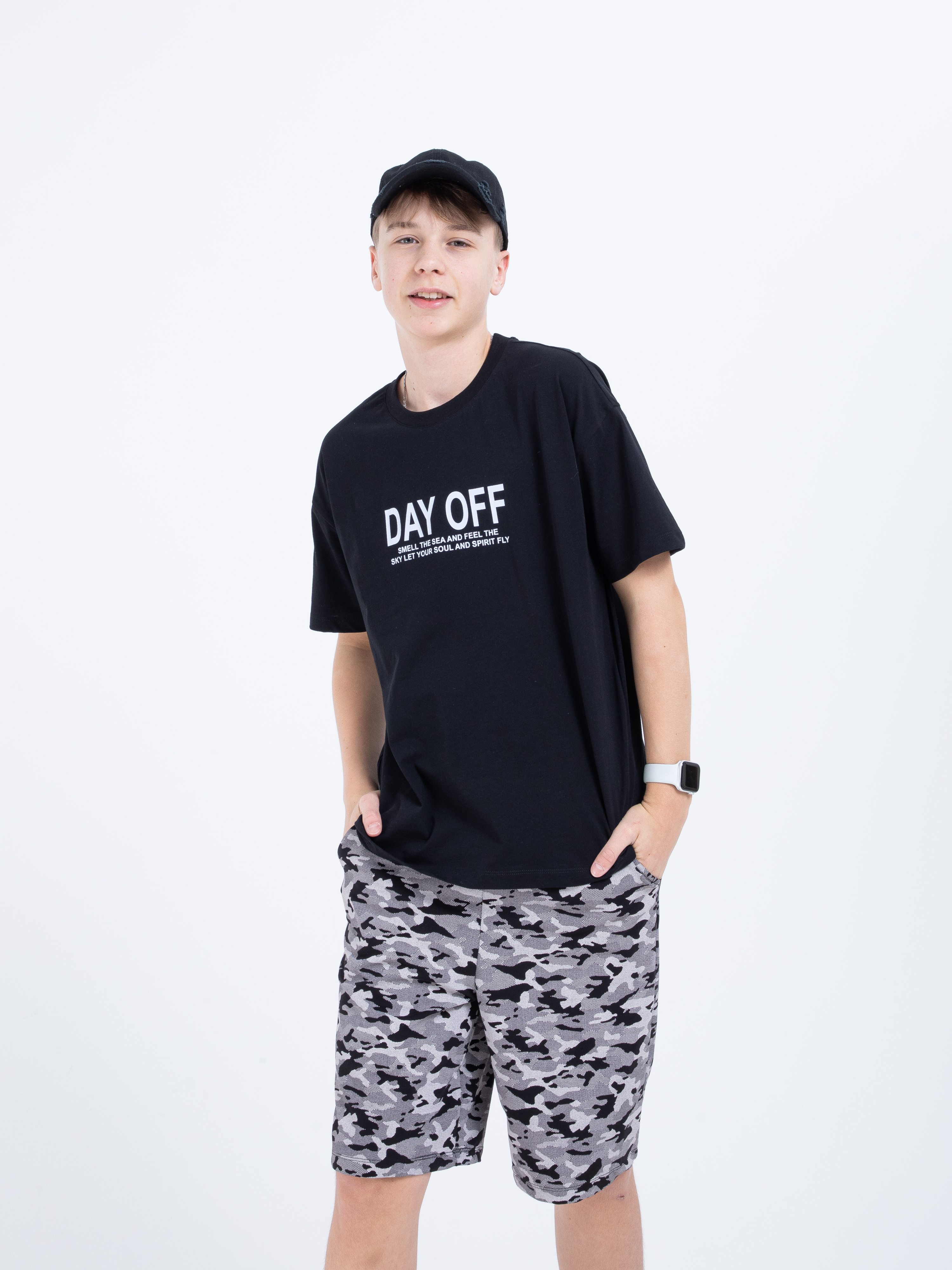 Футболка STELLA MODA 11217_черный - фото 10