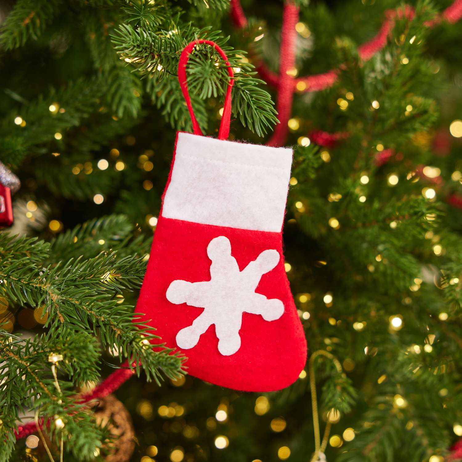 Конверт для столовых приборов ё Носок Белый-Красный EW2421020 - фото 1