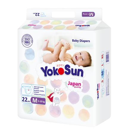 Подгузники YokoSun M (5-10 кг) 22 шт.