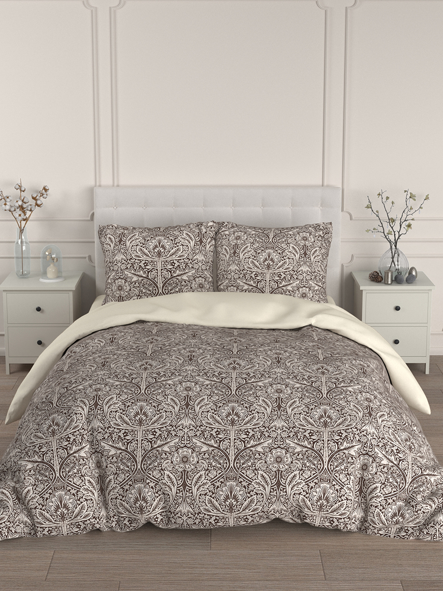 Комплект постельного белья для SNOFF Джина сатин евро 4 предм. - фото 1