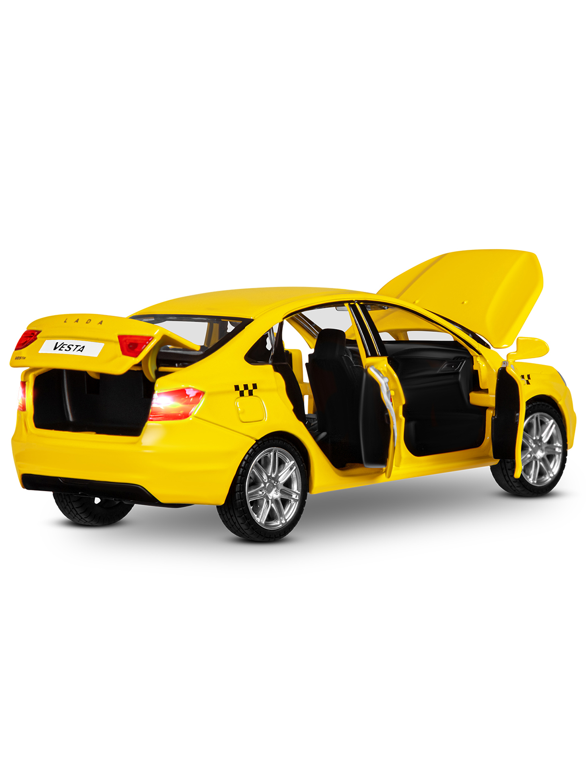 Автомобиль Яндекс GO LADA Vesta Такси озвучено Алисой 1:24 JB1251345/Яндекс GO - фото 22