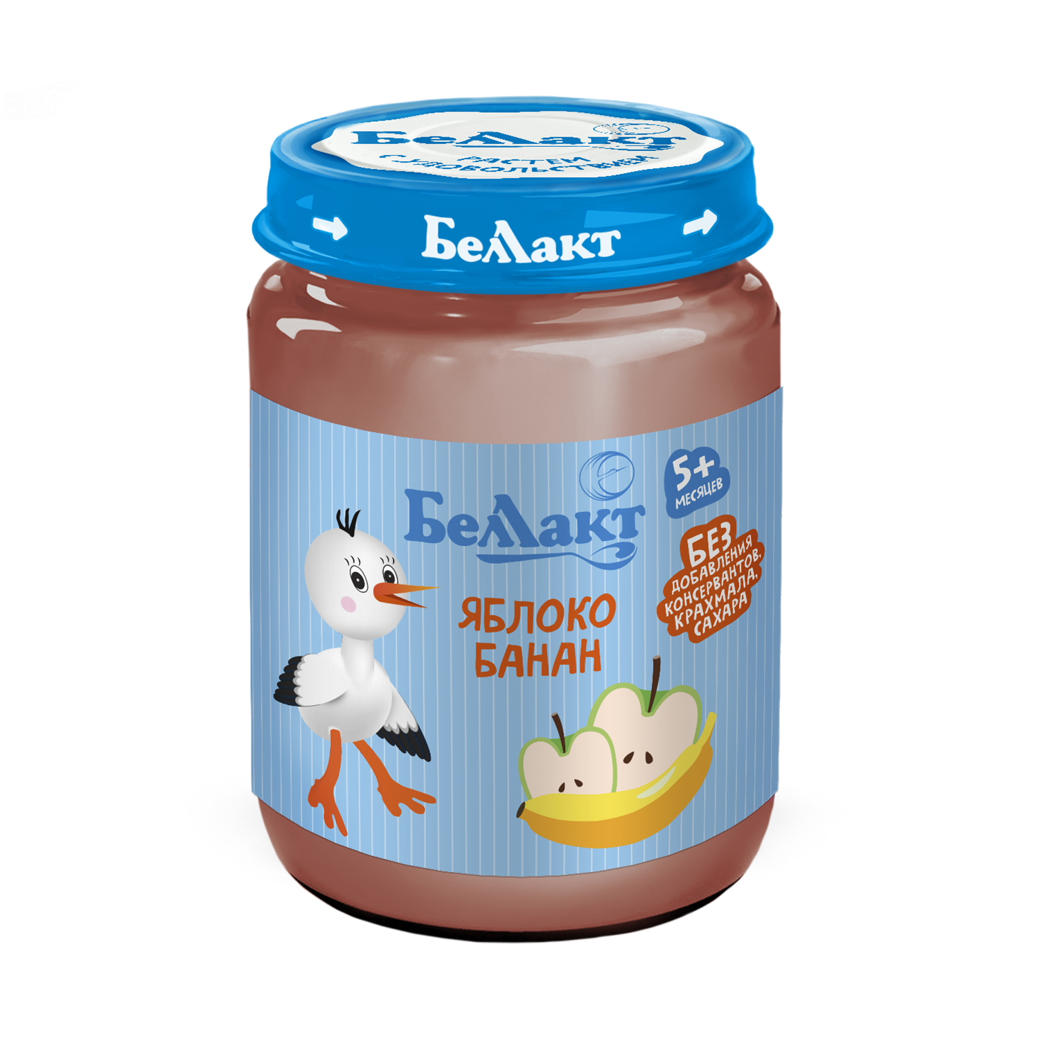 Пюре Беллакт Яблоко-банан с 6 мес 170 г - фото 1