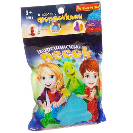 Кинетический песок Bondibon 0.5 кг (оранжевый)