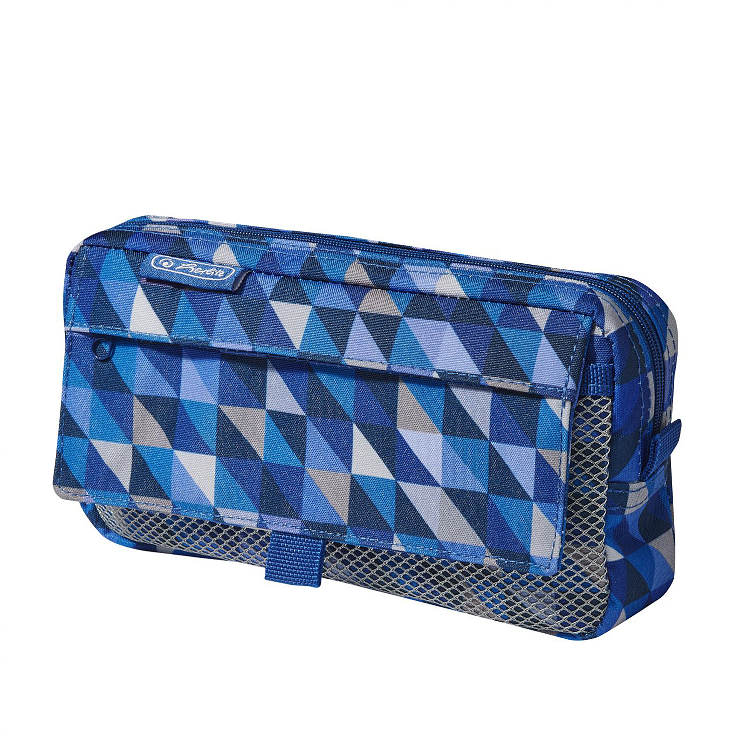 Пенал косметичка Herlitz Geometric Blue - фото 1