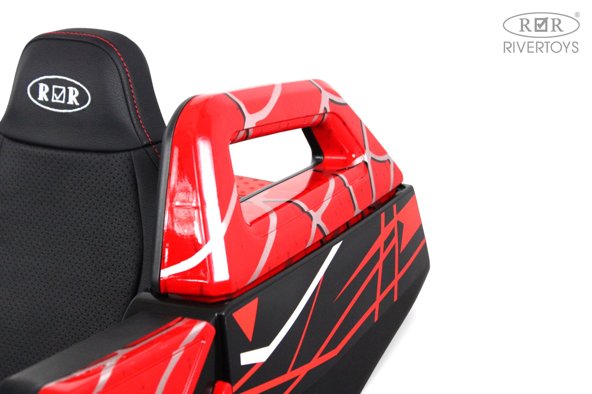 Электромобиль RIVERTOYS A707AA-LUX-NEW-RED-SPIDER С пультом ДУ - фото 5