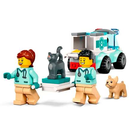 Конструктор LEGO City Спасатели-ветеринары блочный
