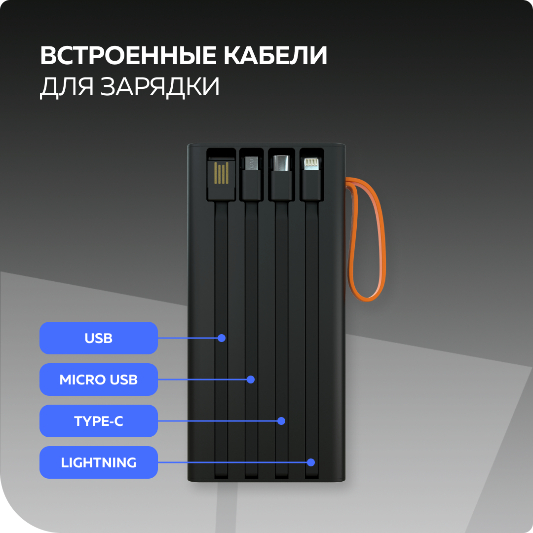 Внешний аккумулятор More Choice PB22-20 Black - фото 4