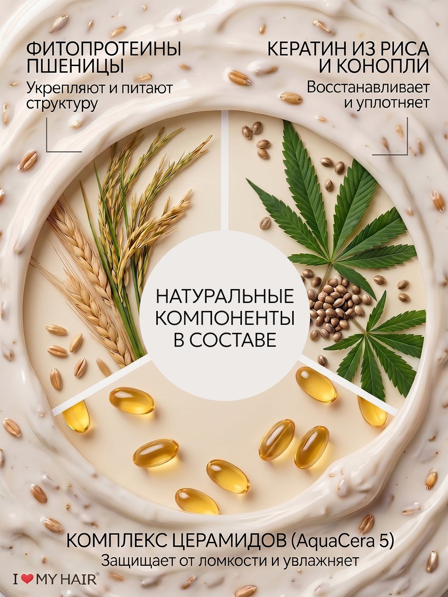 Маска I LOVE MY HAIR Косметика 100 мл 1 шт. - фото 2