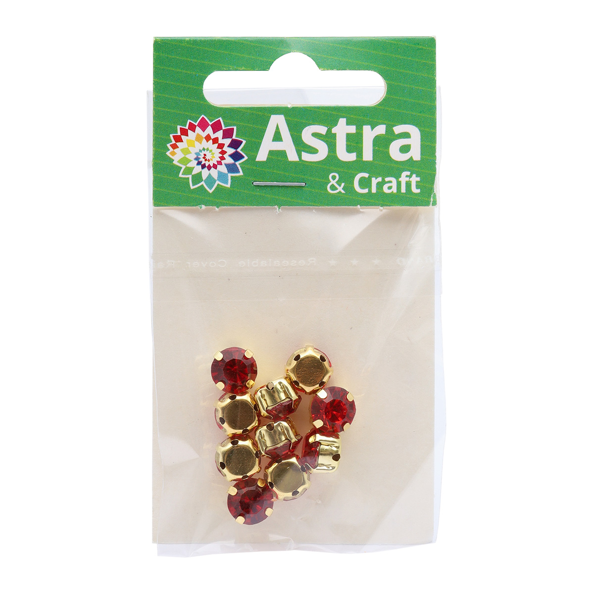 Набор для творчества Astra Craft аппликация Стразы для рукоделия 8мм 10 шт - фото 4
