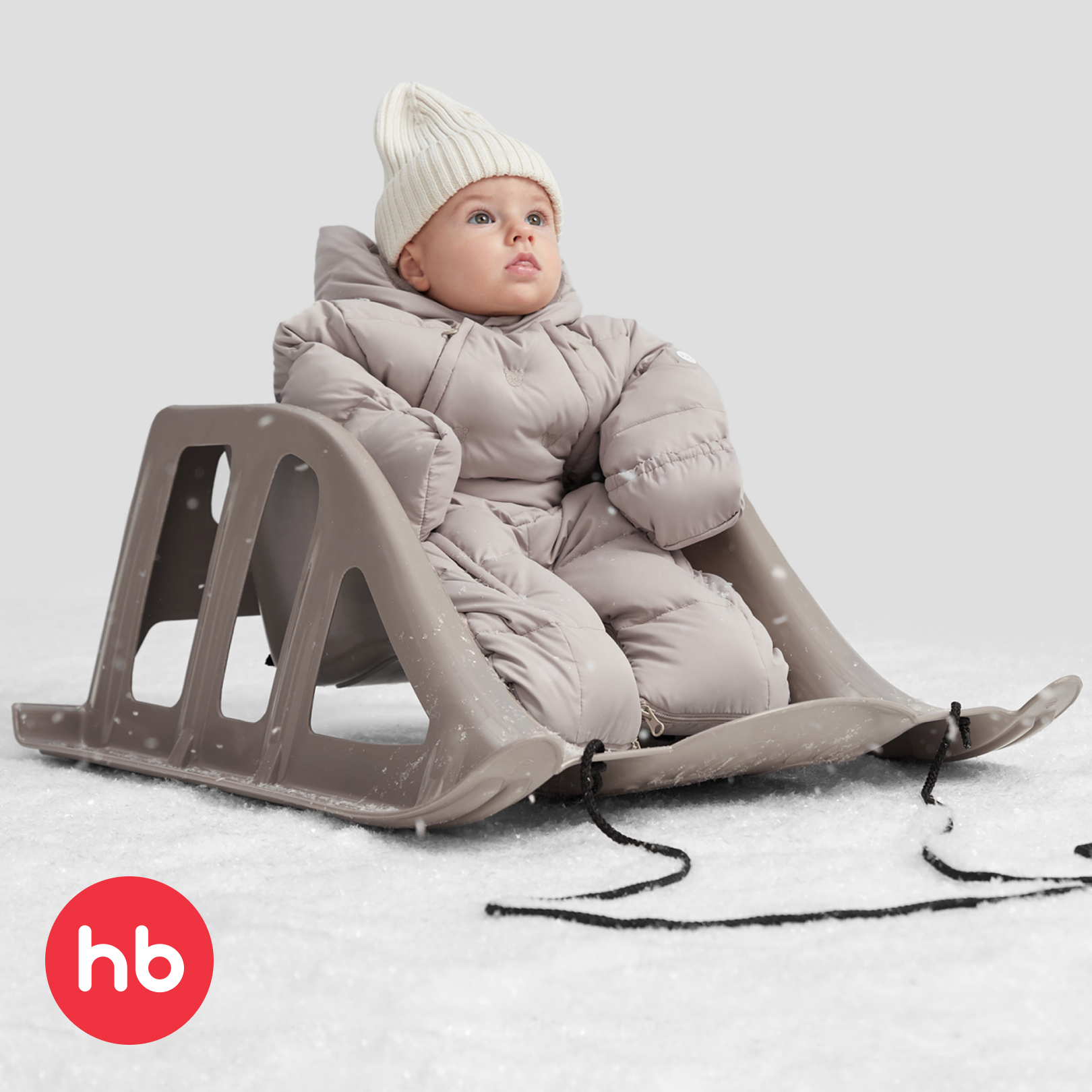 Санки Happy Baby Бежевый - фото 2