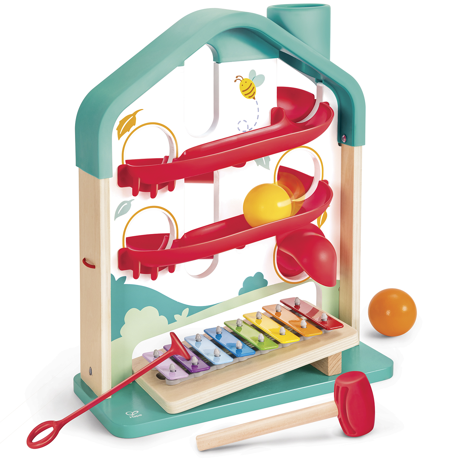 Игрушка музыкальная Hape Домик ксилофон - фото 5