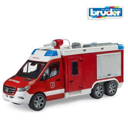 Пожарная машина Bruder Mercedes (свет, звук) 1:16