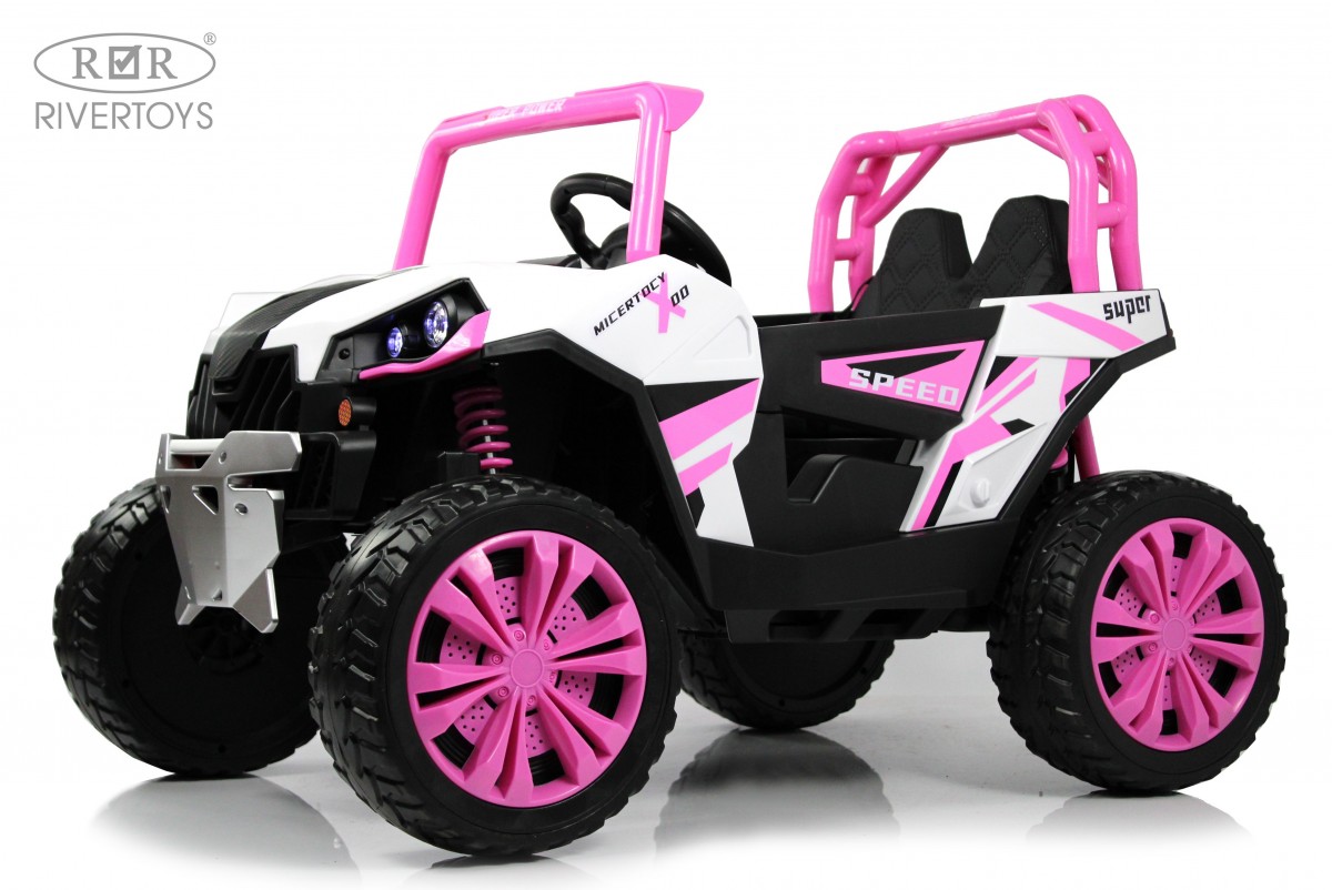 Электромобиль RIVERTOYS F888FF-4WD-PINK С пультом ДУ - фото 1