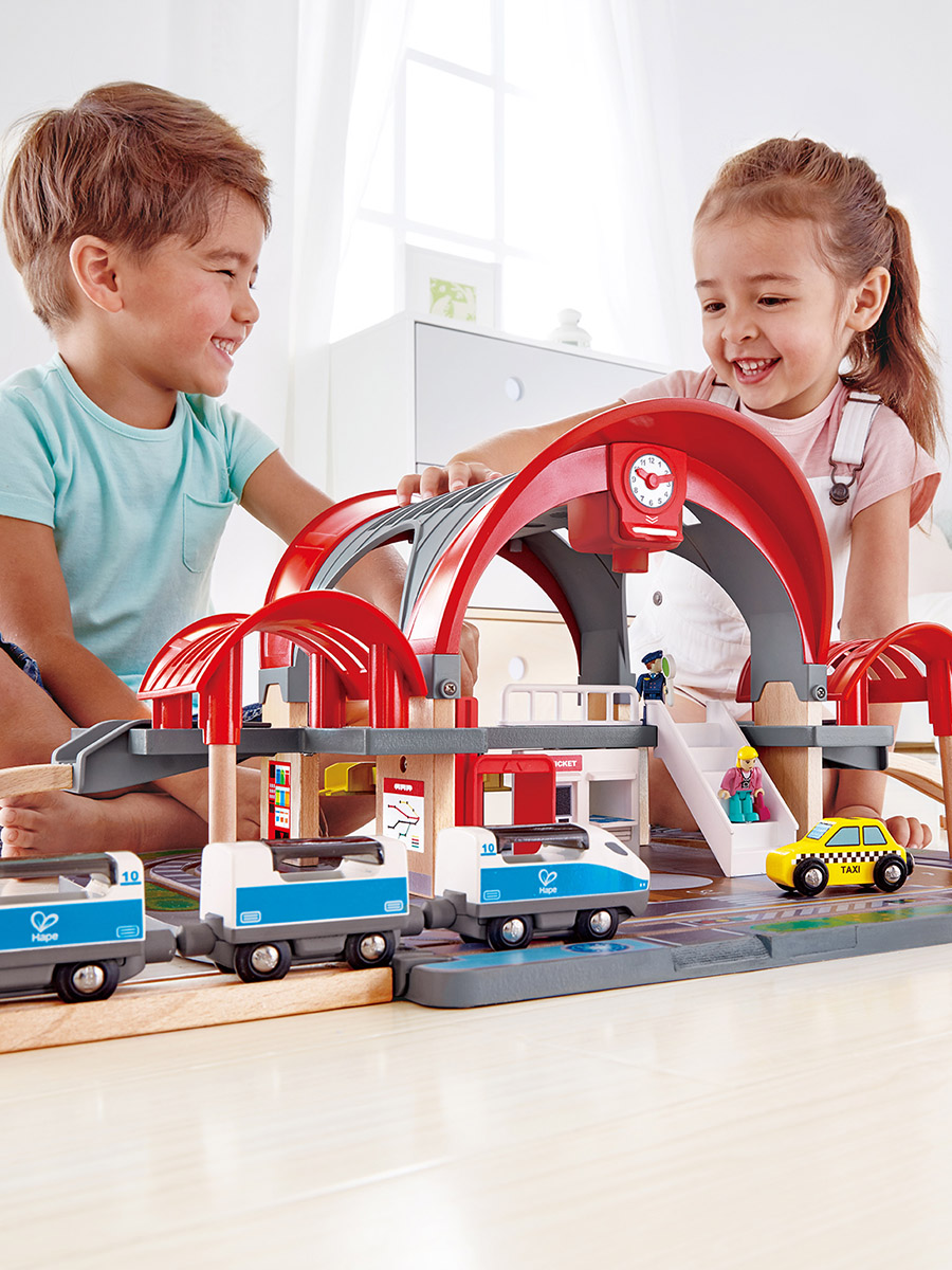 Набор железнодорожный Hape E3725_HP - фото 1