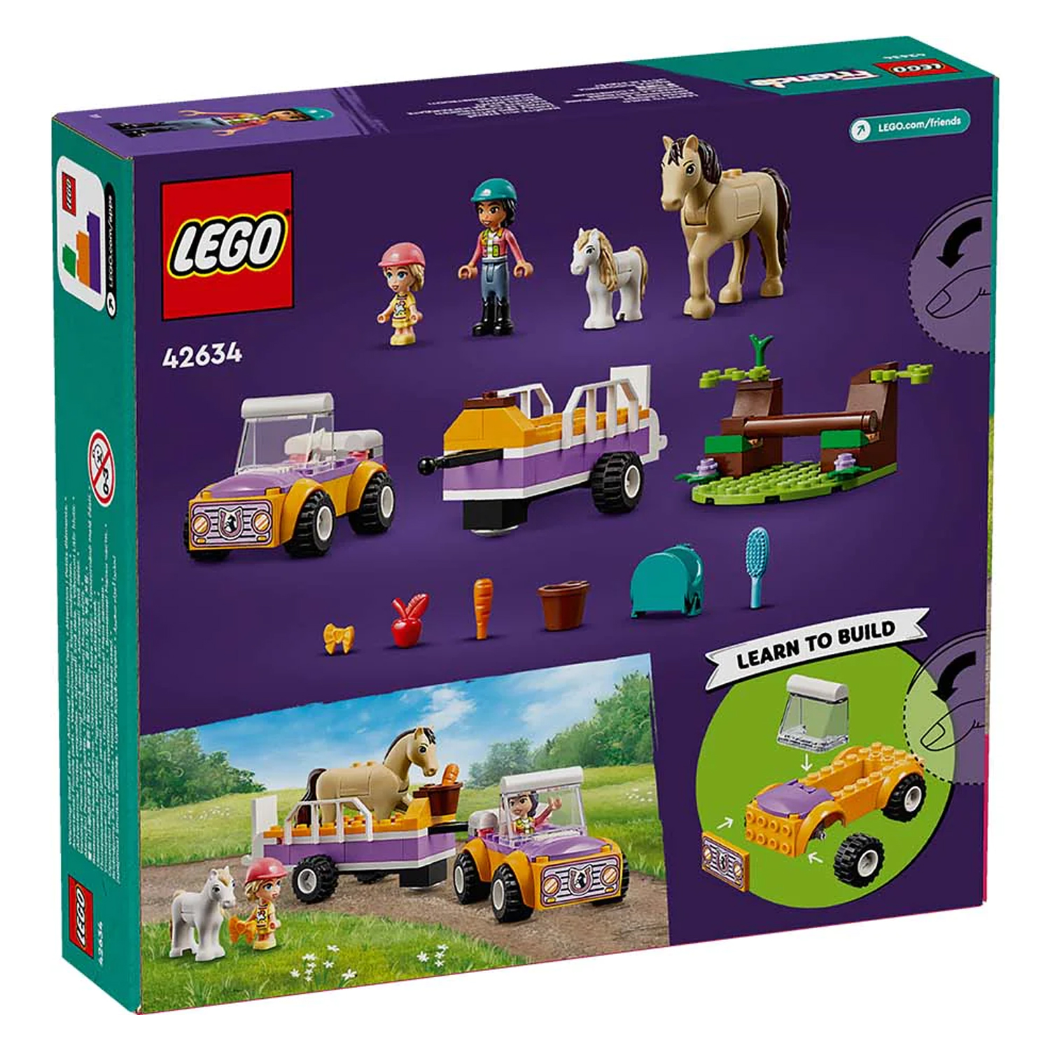 Конструктор LEGO Friends Трейлер для лошадей и пони - фото 12