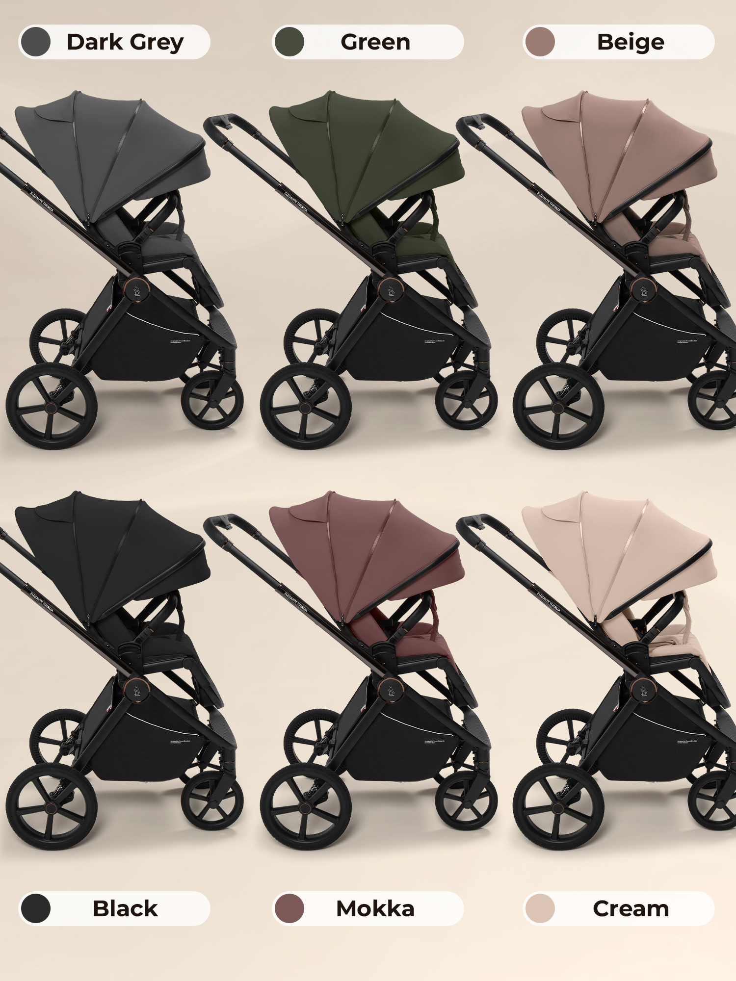 Коляска 2в1 Sweet Baby SBL Elegante Therma Black черный - фото 18