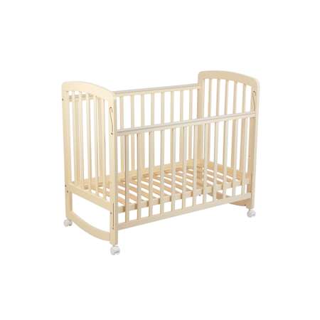Детская кроватка Polini kids прямоугольная, без маятника (бежевый)