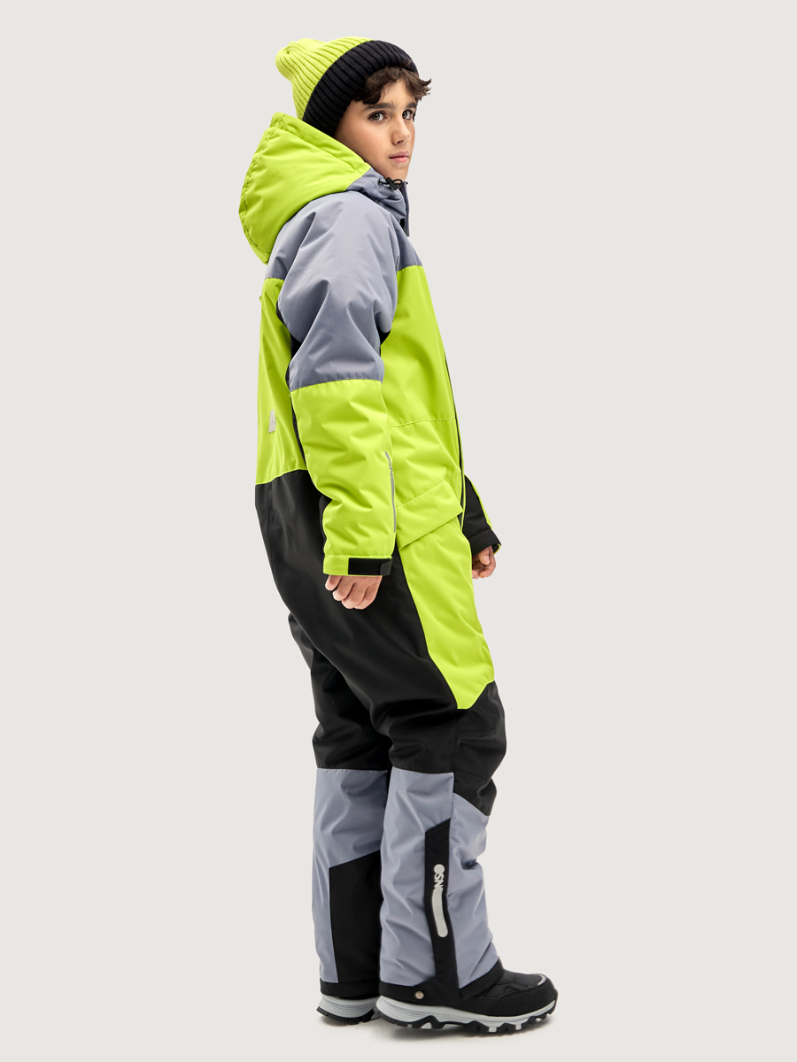 Комбинезон NIKASTYLE 8з4925 салат/сталь - фото 3