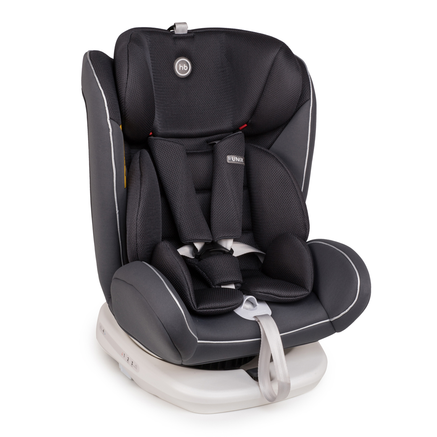 Автокресло Happy Baby Isofix 0+/1/2/3 (0-36 кг) серый - фото 10