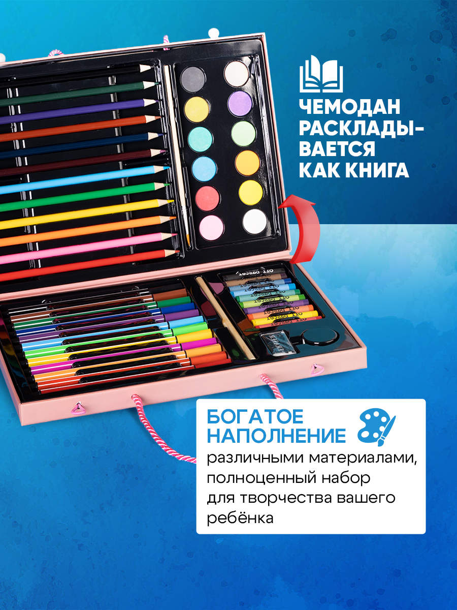 Набор для рисования Bluepink Hearts Чемодан - фото 3