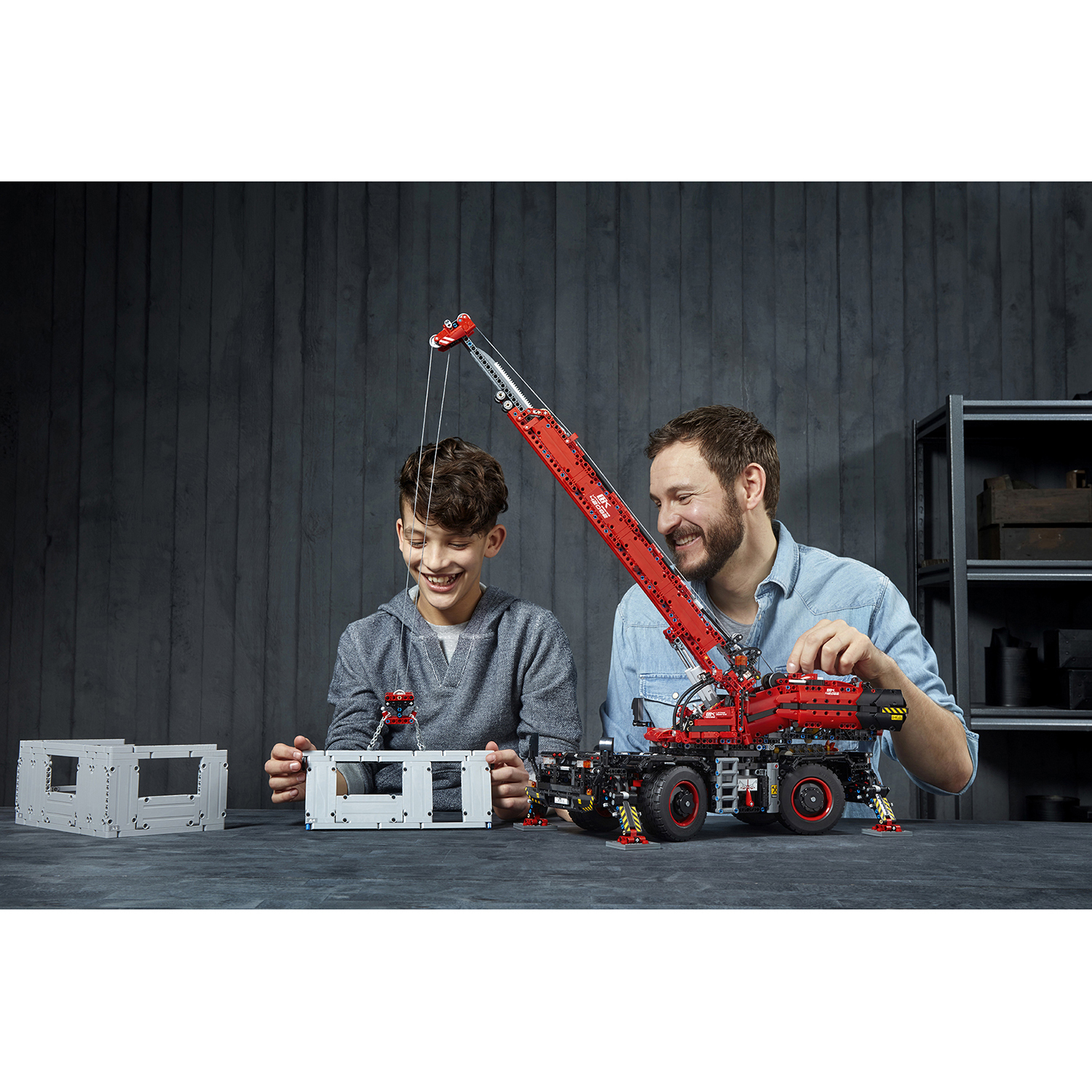 Конструктор LEGO Technic Подъёмный кран 4057 дет. - фото 55