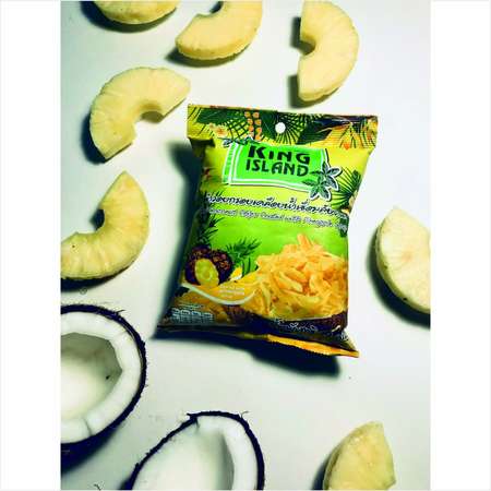 Чипсы King Island кокосовые с ананасом 40г
