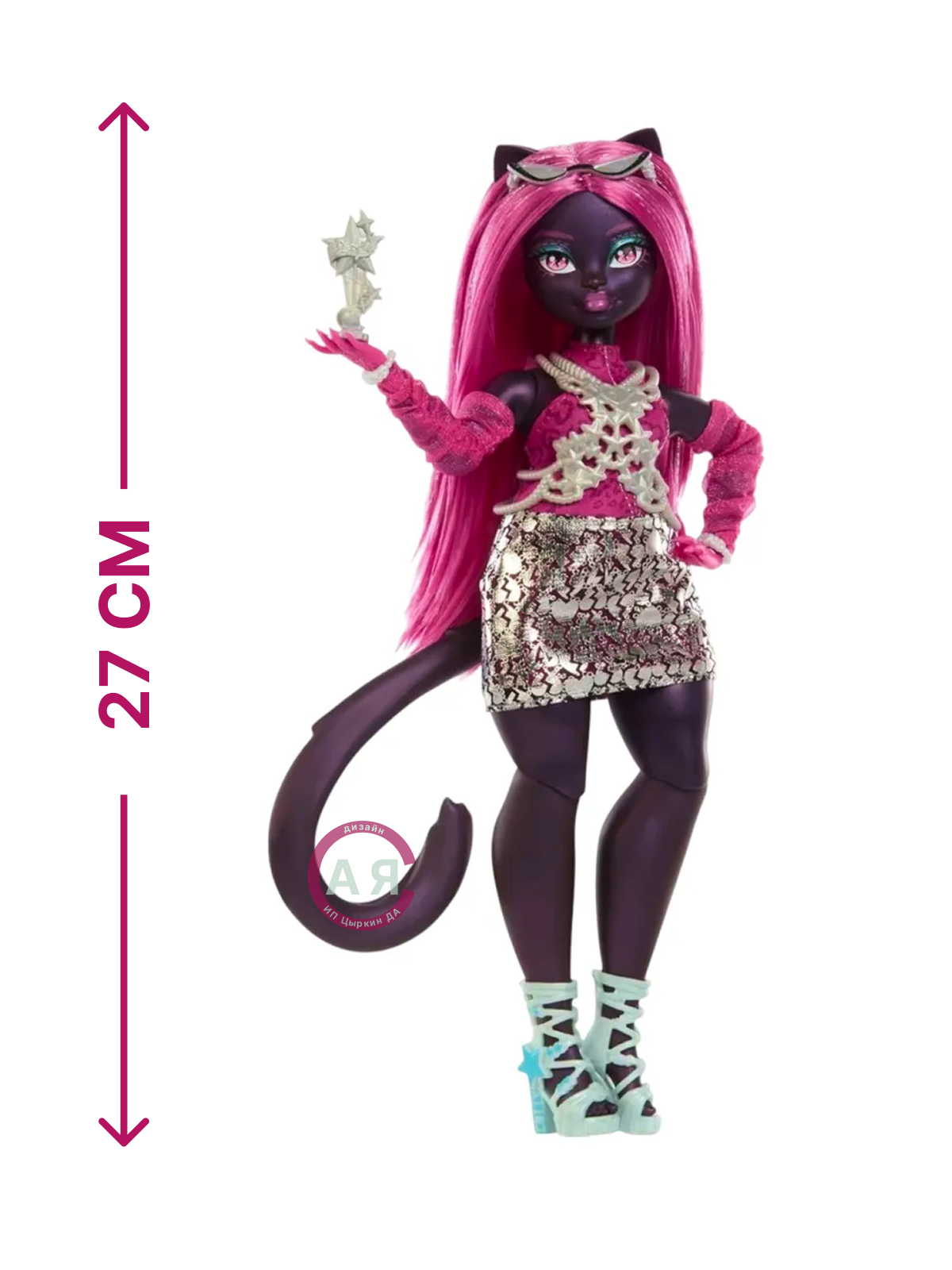 Кукла модельная Mattel Catty Noir Кэтти Нуар JBG 82 catty noir - фото 6
