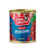 Фасоль красная Фрау Марта в собственном соку ж/б 310г