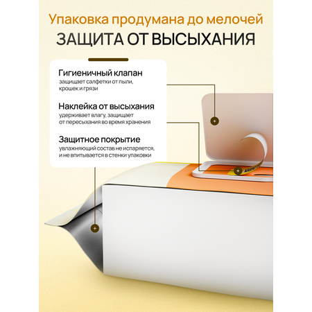 Влажные полотенца Momfy Allergy Comfort 1 упак. 120 шт.