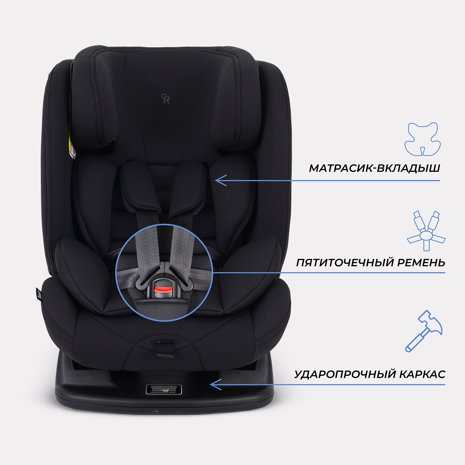 Автокресло Rant Matrix 0+/1/2/3 (0-36 кг) черный - фото 6